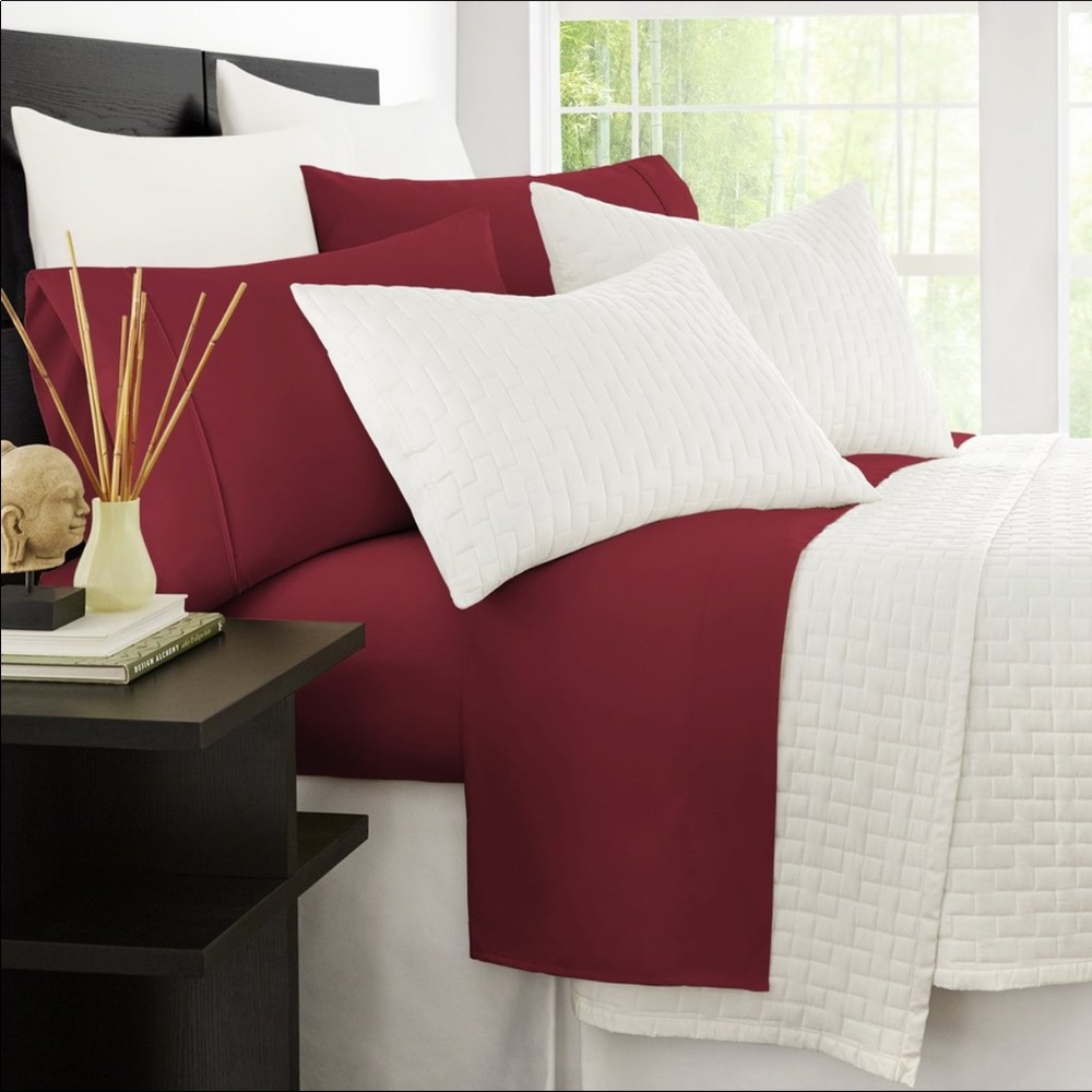 Egyptian Bamboo Satin FEEL 1800 Count FIBER Sheets